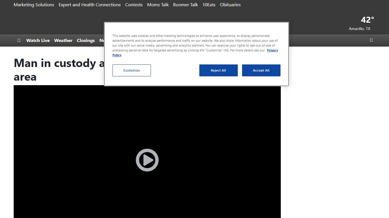 Man in custody after manhunt in South Lawn area